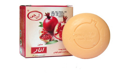 صابون انار ان جی مدل Pomegranate مقدار 50 گرم